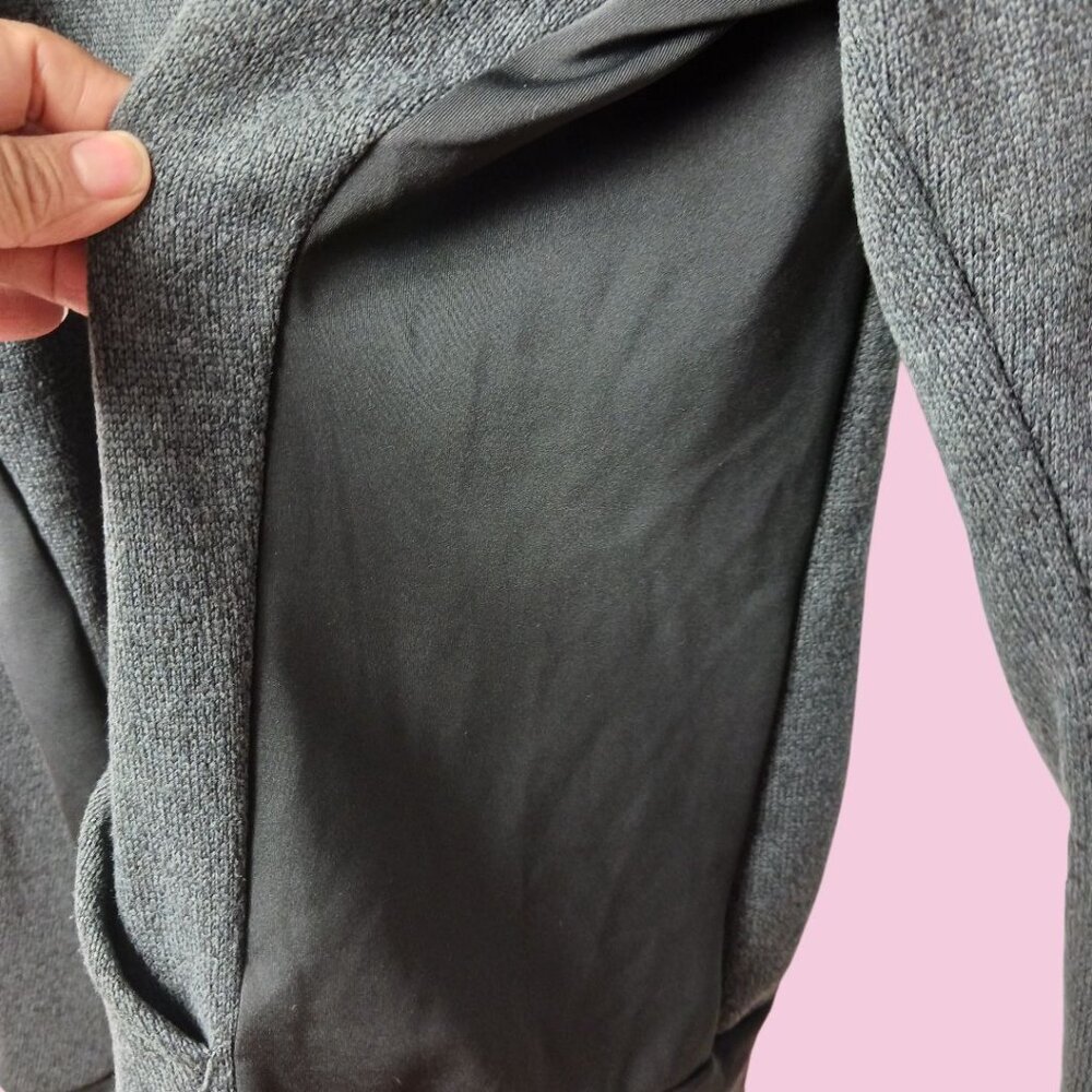 Adidas Climalite Run Hoodie Jacket Mens Full-Zip  With  Pockets Charcoal Large - Picture 4 of 16